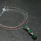 Emerald Silver Pendant W/Chain From Colombia - 2.50 Grams Total