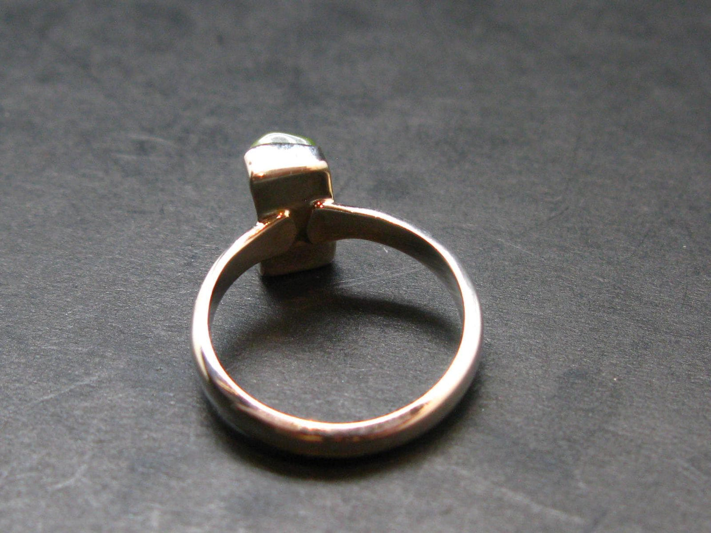 Rare Black Opal Sterling Silver Ring From Australia - Size 6