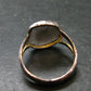 Rare Colombianite Pseudotektite Silver Ring from Colombia - Size 11 - 4.32 Grams