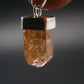 Natural Gemmy Imperial Topaz Crystal Pendant In Sterling Silver From Zambia - 0.8" - 1.34 Grams