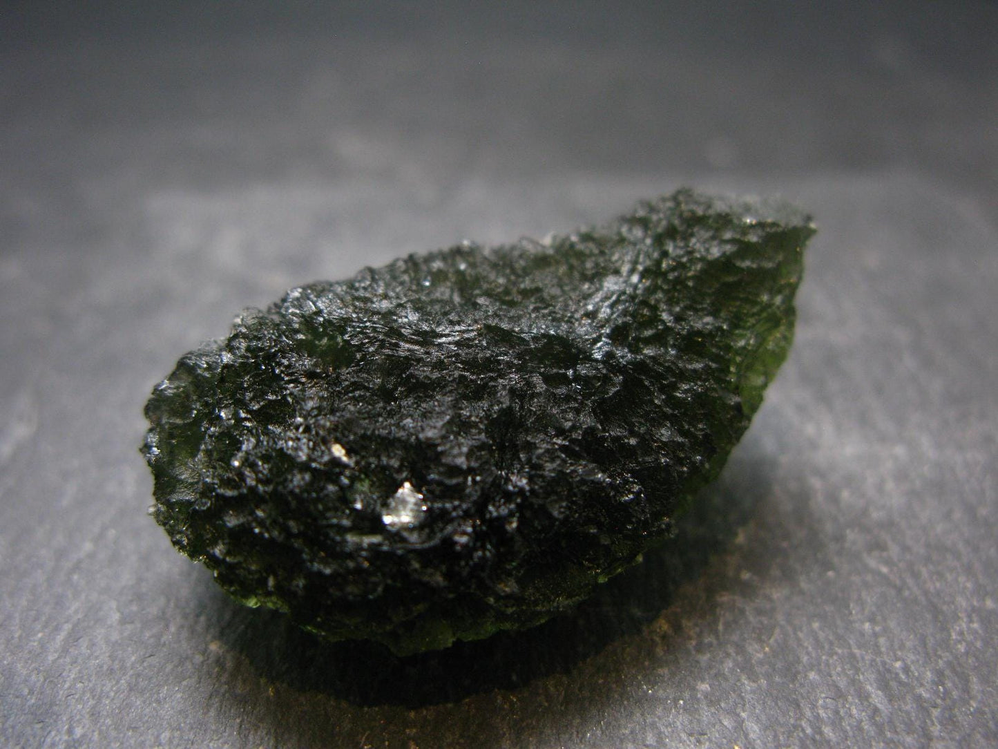 Rare Moldavite Tektite Raw Piece From Czech Republic - 1.7" - 20.83 Grams