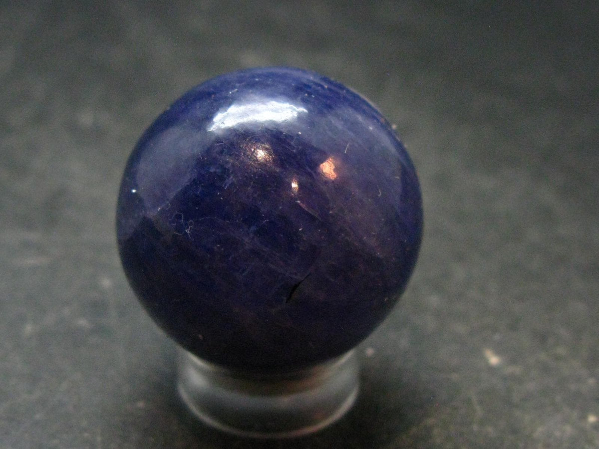Rare Tanzanite Sphere Ball From Tanzania - 26.36 Grams - 0.9"