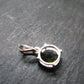 Moldavite Tektite Silver Pendant from Czech Republic - 0.6" - 0.95 Grams