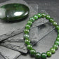Jade Nephrite Genuine Bracelet ~ 7 Inches ~ 8mm Round Beads