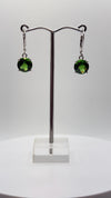 Green Helenite Cushion Cut Earrings – Sterling Silver Gemstone Dangle Earrings