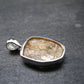 Large Natural Agni Gold Danburite Sterling Silver Pendant from Tanzania - 1.0" - 3.16 Grams