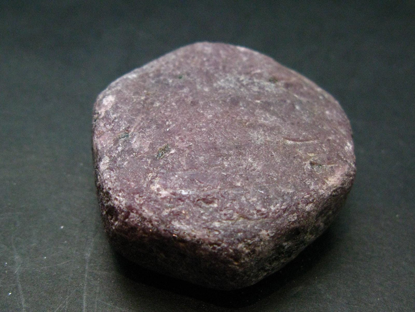 Reddish-Maroon Hexagonal Terminated Ruby Crystal from India - 1.4" - 60.08 Grams