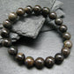 Black Opal Genuine Bracelet ~ 7 Inches ~ 10mm Round Beads