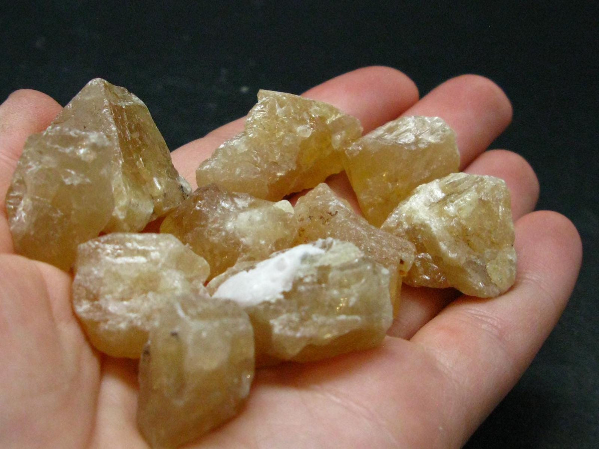 Rare Lot Of 10 Scheelite Crystals from China - 133.34 Grams