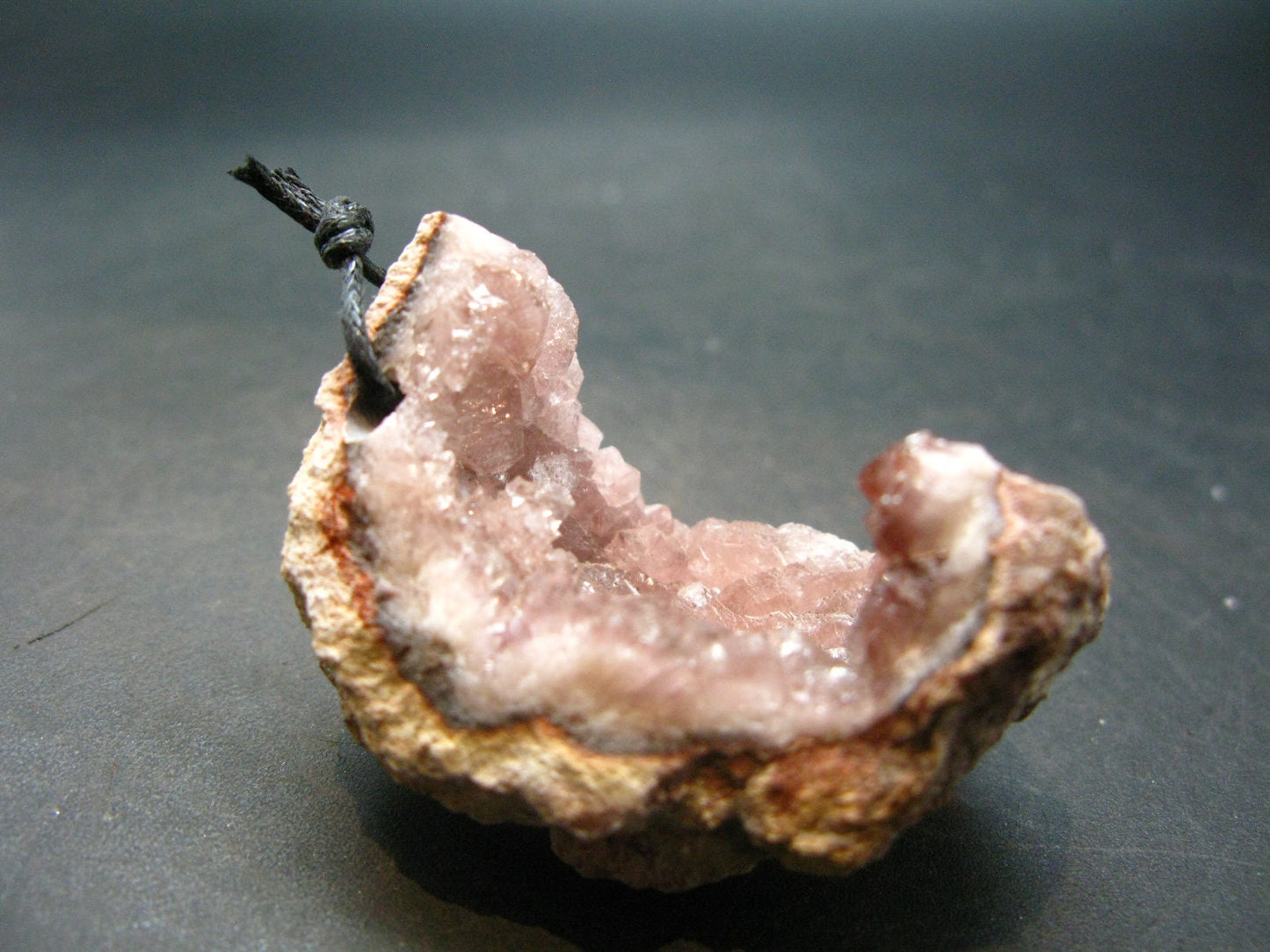 Large Pink Amethyst Pendant From Mexico - 1.7"