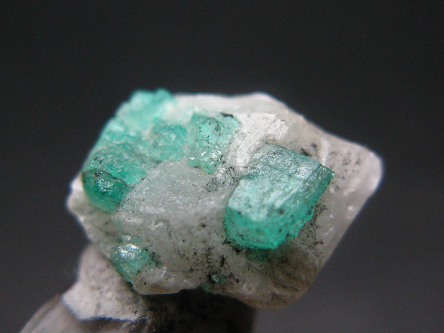 Emerald Beryl Crystal On Matrix From Colombia - 0.6"- 2.21 Grams