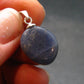 Gem Blue Sapphire Corundum Crystal Silver Pendant From Sri Lanka - 13 Carats