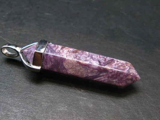 Rare High-Quality Charoite Pendant From Russia - 1.7" - 5.30 Grams