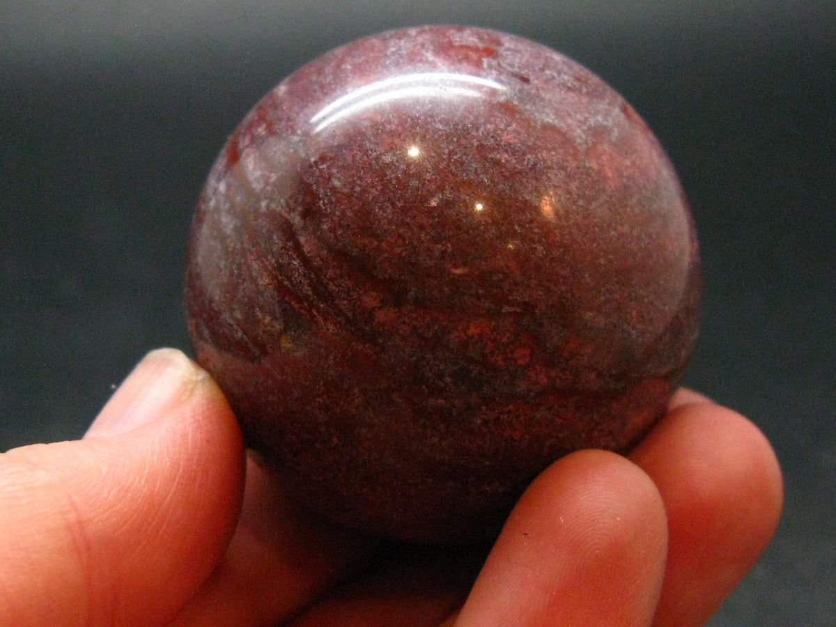 Large Cinnabar Ball Sphere from Spain - 103.05 Grams - 1.7"
