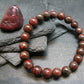 Cinnabar Genuine Bracelet ~ 7 Inches ~ 10mm Round Beads