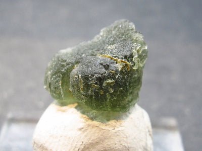 Rare Moldavite Tektite Raw Piece From Czech Republic - 0.6" - 1.32 Grams