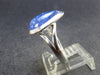 Gem Terminated Blue Tanzanite Silver Ring from Tanzania - 4.03 Grams - Size 7.5