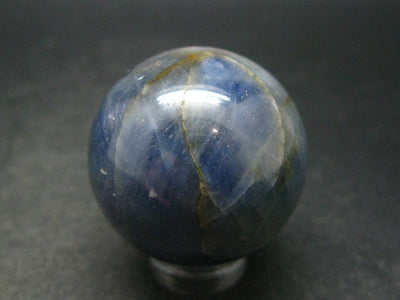 Very Rare Blue Sapphire Corundum Ball Sphere Russia - 1.3" - 71.2 Grams