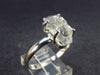 Fine Clear Natural Herkimer Diamond Silver Ring From New York - Size 10 - 2.86 Grams