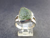 Gem Moldavite Sterling Silver Ring From Czech Republic - Size 9.5 - 5.41 Grams