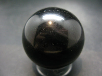 Black Obsidian Sphere From Mexico - 1.8" - 113.4 Grams