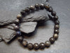 Black Opal Genuine Bracelet ~ 7 Inches ~ 8mm Round Facetted Beads