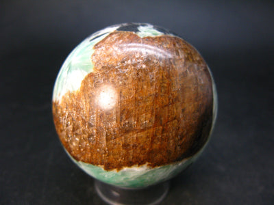 Russian Treasure from the Earth!! Pastel Emerald-Green Noble Talc & Hematite Sphere from Russia - 302 Gram - 2.3"