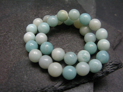 Amazonite Genuine Bracelet ~ 7 Inches ~ 6mm Round Beads