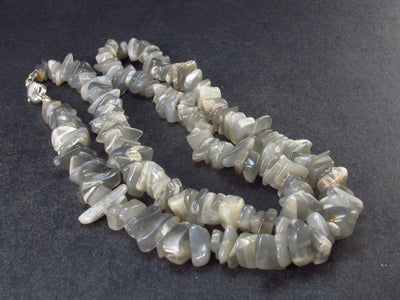Lot of 3 Gray Moonstone Necklaces From India - 18"
