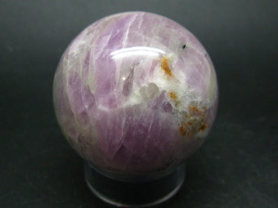 Large Multicolored Spodumene Kunzite Hiddenite Sphere Ball From Madagascar - 1.8"