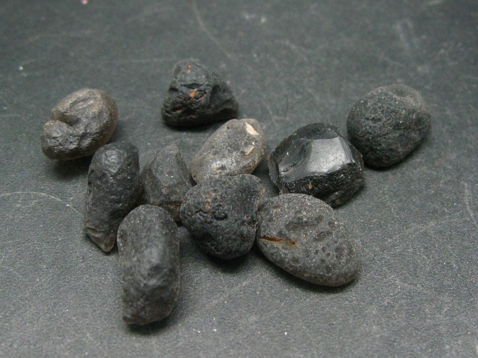 Lot of 10 Rare Saffordite Cintamani Stone Pseudotektites from Arizona TheGlobalStone