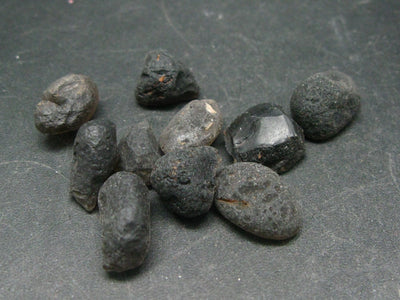 Lot of 10 Rare Saffordite Cintamani Stone Pseudotektites from Arizona USA - 77.5 Carats