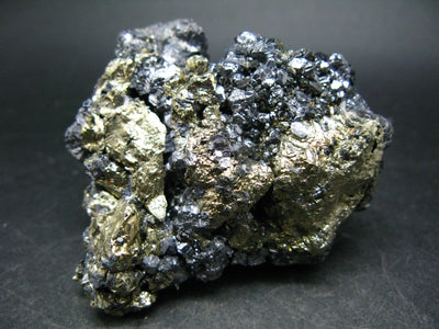 Rare Galena Sphalerite & Pyrite Cluster From Peru - 2.7" - 254.4 Grams