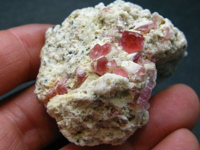 Stunning Pezzottaite Pink Beryl Cluster on Matrix from Madagascar - 2.2" - 54.7 Grams