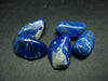Lot of 5 natural Lapis Lazuli polished tumbled stones Afghanistan