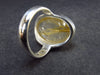 Fine Rutilated Quartz Silver Ring from Brazil - 7.1 Grams - Size 6.5