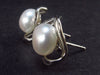 9mm Round Freshwater Cultured Pearls 925 Silver Stud Earrings
