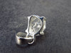 Fine Natural Herkimer Diamond Silver Pendant From New York - 0.7" - 1.74 Grams