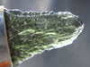 Raw Moldavite Tektite Silver Pendant from Czech Republic - 1.5" - 5.8 Grams