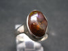 Fire Agate Sterling Silver Ring From Mexico - Size 7