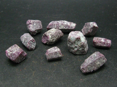 Lot of 10 Ruby Crystals from Winza Tanzania - 26.9 Grams