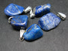 Lot of 5 Natural Lapis Lazuli Tumbled Pendant from Russia