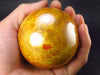Rare Golden Orpiment & Realgar Sphere Ball from Russia - 2.6" - 473 Grams