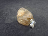 Golden Scapolite Silver Pendant From India - 0.8" - 2.90 Grams