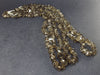 Lot of 3 Natural Tumbled Beads Smoky Quartz Necklaces from Brazil - 18"