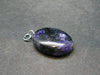 Rare High-Quality Charoite Pendant In SS From Russia - 1.3" - 6.3 Grams