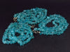 Fantastic Set of Three Natural Gemmy Neon Blue Apatite Free Form Bead Necklace from Brazil - 18'' Each