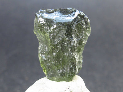 Moldavite Tektite Raw Piece from Czech Republic - 0.7" - 8.20 Carats - 1.64 Grams
