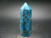 Large Neon Blue Apatite Obelisk from Madagascar - 110.7 Grams - 3.2"