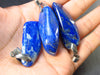 Lot of 3 Natural Lapis Lazuli Pendants From Afghanistan